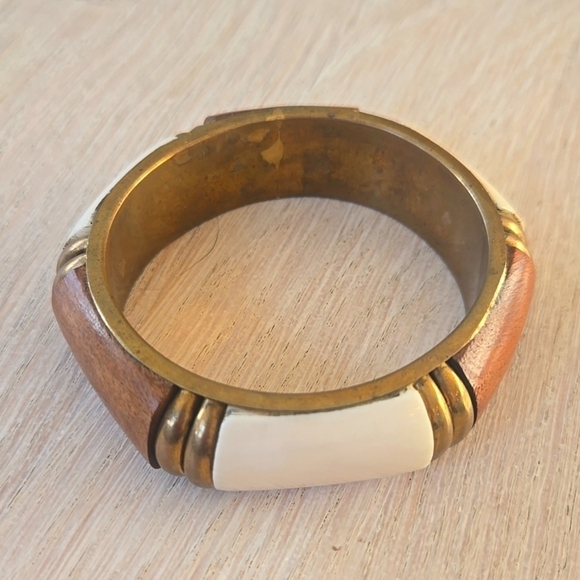 Vintage Inlay Bangle Bracelet - Picture 3 of 5